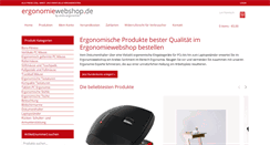 Desktop Screenshot of ergonomiewebshop.de